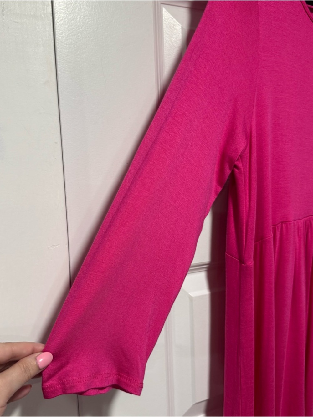 Bellamie Fuchsia Maxi Dress 05-0196 - Picture 3 of 10
